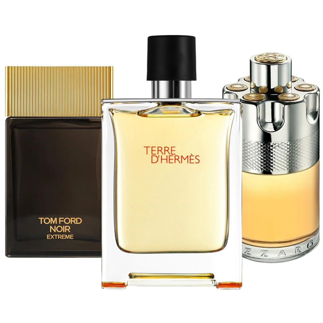Set de 3: Terre d'Hermès, Azzaro Wanted & Tom Ford Noir Extreme – 100ml