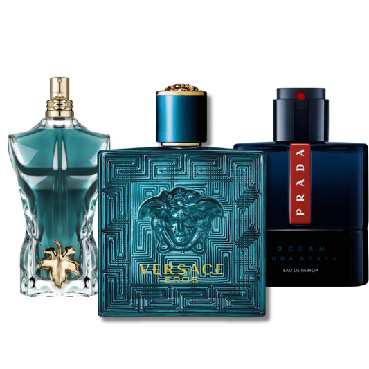 Set de 3: Prada Luna Rossa, Versace Eros & Le Beau – 100ml
